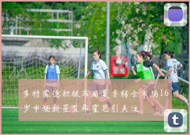 多特蒙德积极布局夏季转会市场16岁中场新星艾希霍恩引关注