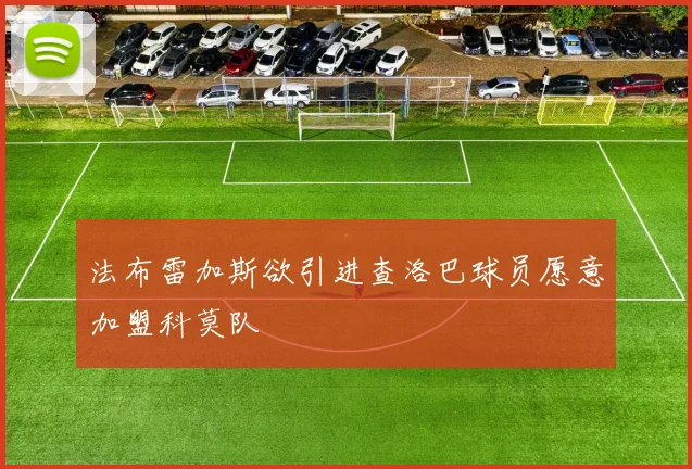 法布雷加斯欲引进查洛巴球员愿意加盟科莫队